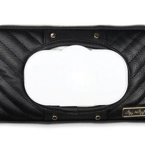 Itzy Ritzy Black Quilted Wipes Case